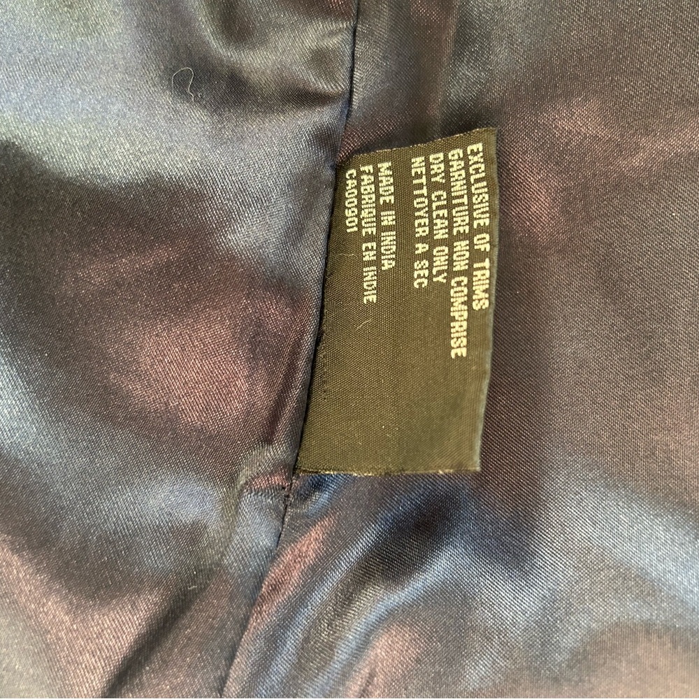 London Fog deep purple Leather Blazer - Picture 9 of 13